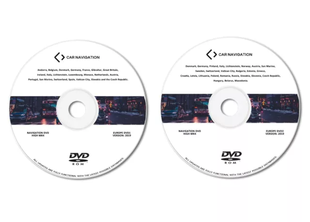 Aggiornamento navigazione mappa Europa DVD per HIGH MK4 Cooper