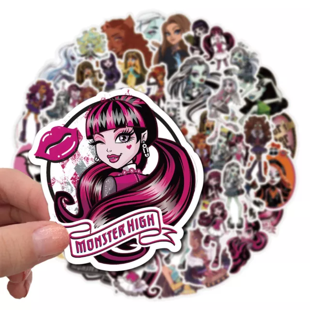 Monster High Waterproof Vinyl Decal Stickers Laptop Bottle Phone Case 50PCS