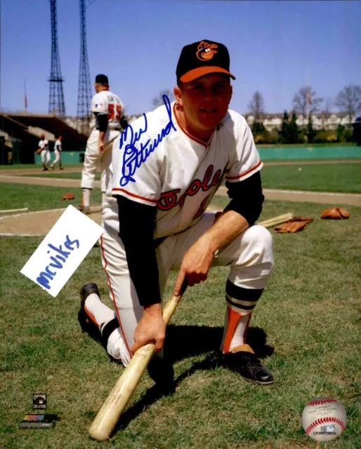 Merv Rettenmund Baltimore Orioles 1970 Champions du monde dédicacée 8x10 photo COA