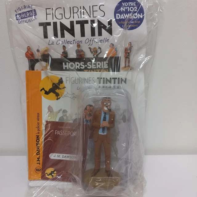 Figurine Tintin – J.M. Dawson N°102 – Collection Officielle, Résine (occasion)