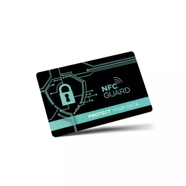 2x NFC RFID Karte RFID & NFC Schutz / RFID Blocker Karte für EC & Kreditkarten