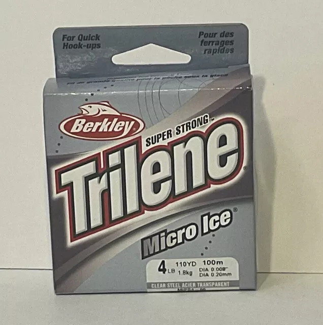 Berkley Trilene Micro Ice - Ice Fishing Line Weight 4lb - Clear Steel 110YD