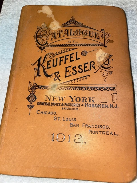 Keuffel & Esser 1913 Trade Catalogue Book K&E Engineering Surveying