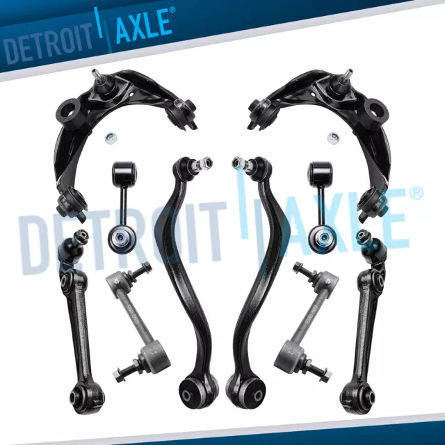 FWD Front Upper Lower Control Arms Sway Bars for Ford Fusion Lincoln MKZ Mercury