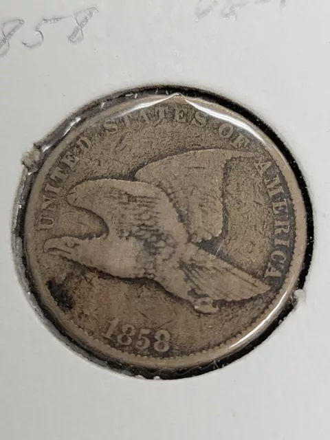 1858 Flying Eagle Small Cent Penny 1C Coin SL Small Letters