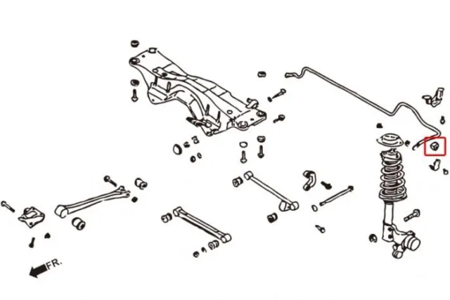 Hardrace 30244 Posteriore Barra Antirollio Boccola Rinforzo per Subaru Legacy Bp 2