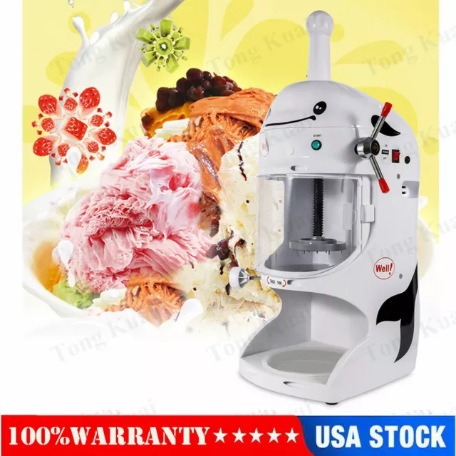 Ice Cub Shaved Ice Machine Commercial Ice Shaver Snow Cone Maker Premium Qualit