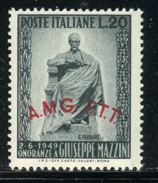 AMG-FTT Trieste MNH: Scott #45 20L Giuseppe MAZZINI CV$14+