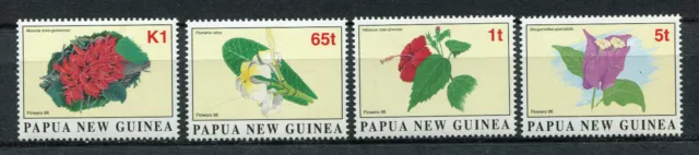 s8579) PAPUA & NEW GUINEA MNH** Nuovi** 1996, Flowers 4v