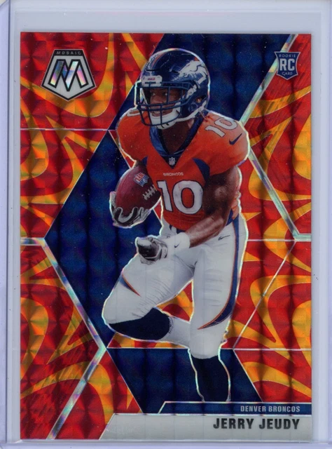 2020 Panini Mosaic #206 Jerry Jeudy Orange Reactive RC