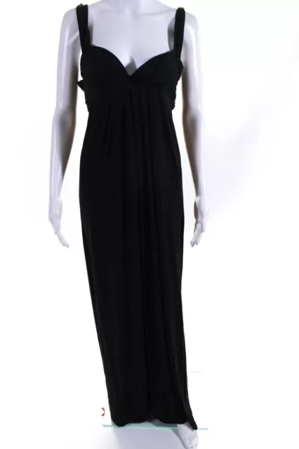 Carlos Miele Women's Sleeveless Maxi Dress Black Size XS