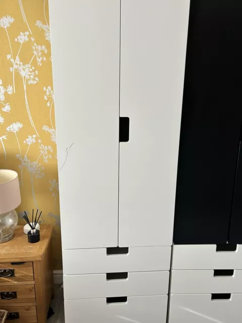 ikea kids wardrobe stuva White With Drawers