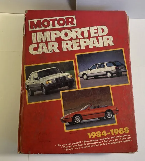Motor Imported Car Repair Manual 1984-1988 Shop Book Porsche Mercedes BMW Toyota