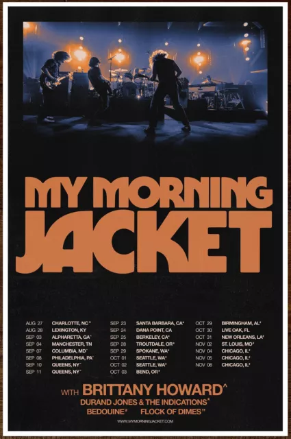 MY MORNING JACKET 2021 Tour Ltd Ed RARE Poster +BONUS Indie Rock Psych Poster!