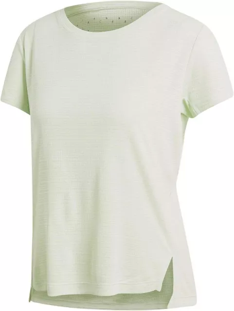 adidas Damen Freelift Chill T-Shirt Kurzarmshirt Sportshirt, Hellgrün, L