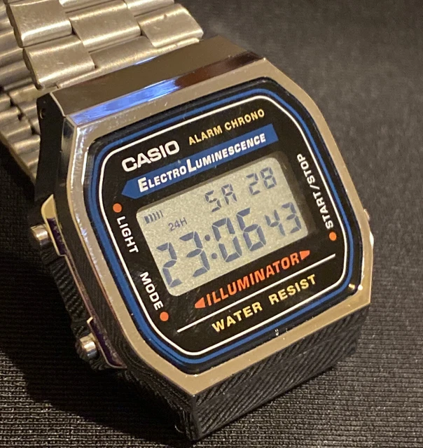 CASIO ILLUMINATOR MEN'S Watch, Digital, Alarm, Chrono, Model 3298 A168