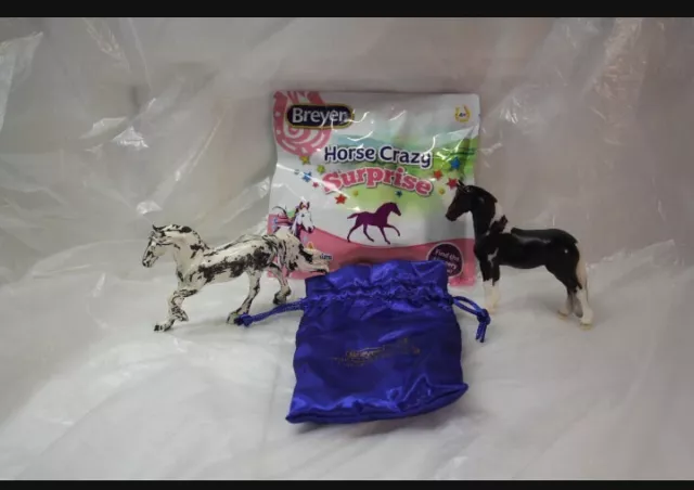 Breyer Stablemate "Django" Freisan, stripped body & SM Horse Crazy Surprise Bag