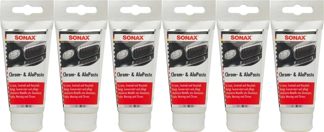 Sonax cromo + pasta alluminio 75 ml - set VPE - 6 pezzi - 03080000