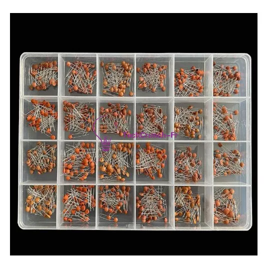 960Pcs/Lot X 2PF-0.1UF 50V 24Value*40Pcs Ceramic Capacitor Assortment Kit NEW