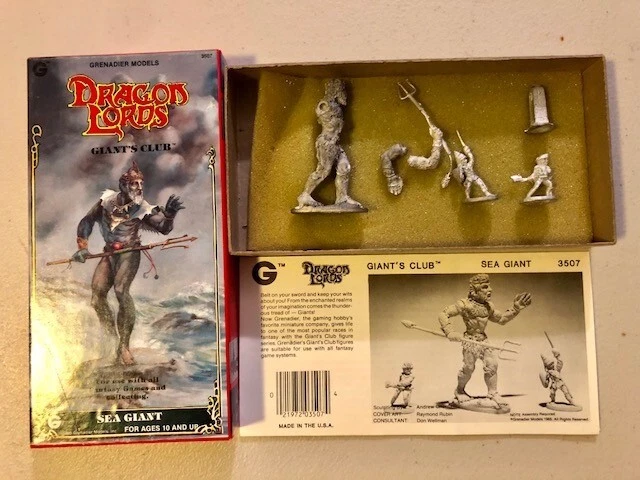 1985 STONE GIANT – Dragon Lords – Grenadier Miniatures 3502 – D&D – Neuf