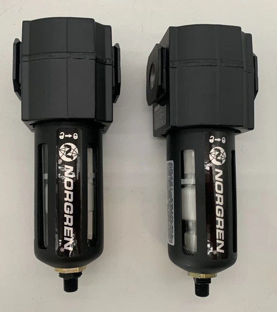 Lot of 2 Norgren Excelon F73G-3AS-005 Pneumatic Filter Inlet 150-PSIG 10-Bar