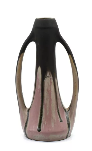G. Metenier art déco vase grès coulures French ceramic vase