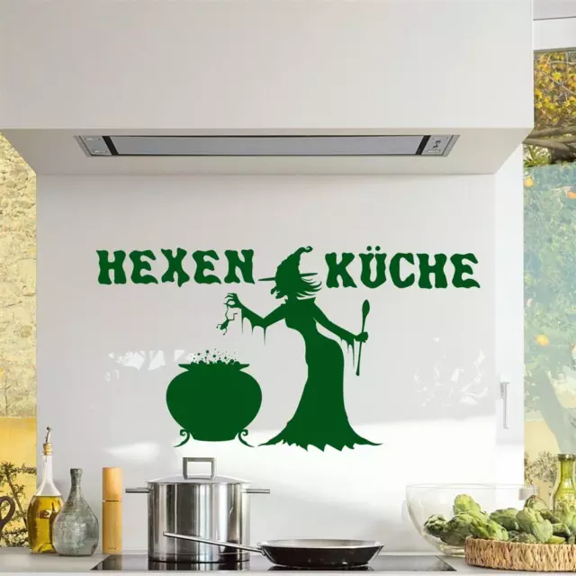 Wandtattoo Hexenküche Kochen Wandaufkleber Hexe Küche Spruch Essen Witch Kitchen