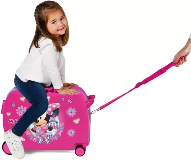 Minnie Valigia Cavalcabile ABS Rigida Trolley Bambini Bagaglio a mano 4 Ruote 3