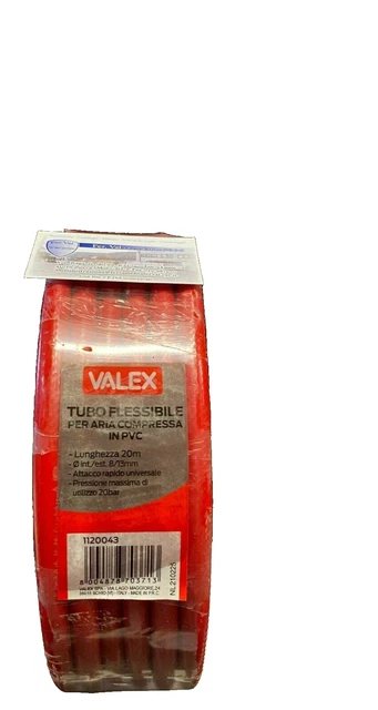 Tuyau D'air Comprimé PVC 10m Avec Raccords Rapides 6/12mm - Poppstar Neuf
