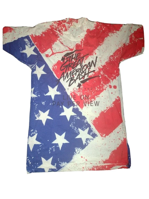 Rare Vintage 1992 WCW Pay Per View T Shirt The Great American Bash
