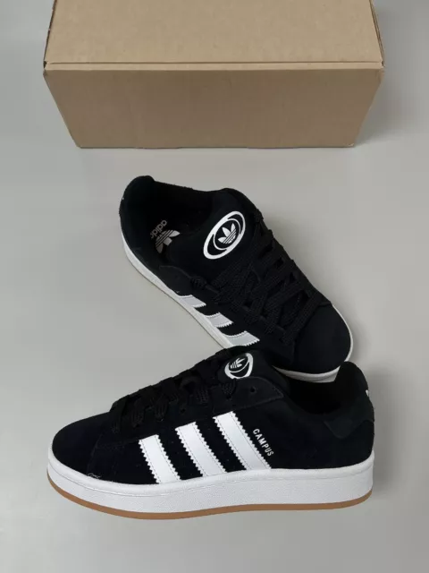 Goma Adidas Campus 00s Negro Blanco Niños Reino Unido 3 / EE. UU. 3.5 / EU 35.5