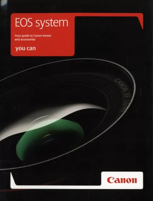 Canon EOS Lenses Accessories Catalogue 2010 UK Catalog Lens Accessories 128pcs