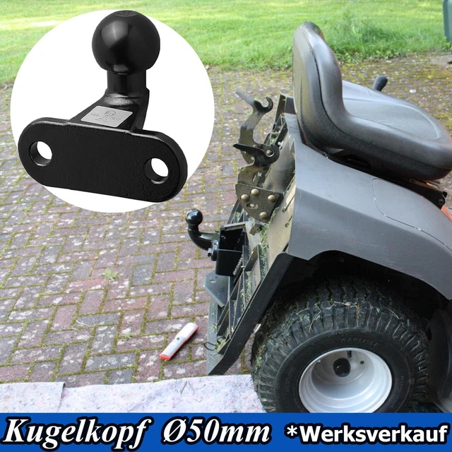 Akozon Anhängerkupplung Mit 50mm Kugelkopf - 3500kg Tragkraft Für 75mm Vierkantrohr
