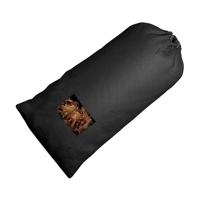 High Capacity Lawn Tractor Leaf Bag Black Durable 210D Oxford Cloth 200cmx130cm