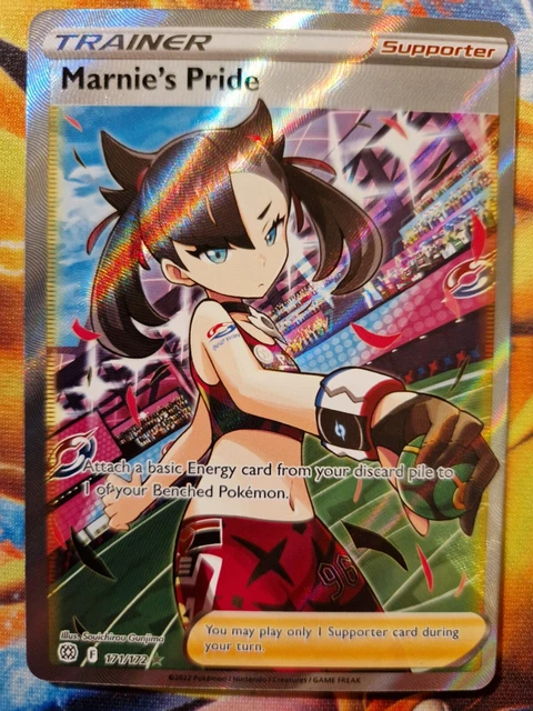 Marnie's Pride Full Art Pokemon Card, Brilliant Stars, 171/172