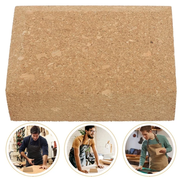 Bloc De Yoga En Liège Naturel – Haute Densité, Motif Floral, 22,5 X 15 X 7,5 Cm, 750 G, Pour étirements Et Stabilité