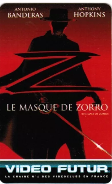 N° 75  Video Futur - Carte  Collector -  Le Masque De Zorro   -  Etat Luxe