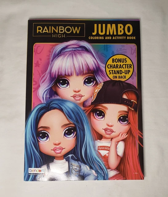 NEW RAINBOW HIGH Jumbo Coloring And Activity Book 2021 BONUS Character Stand Up £7.78 - PicClick UK