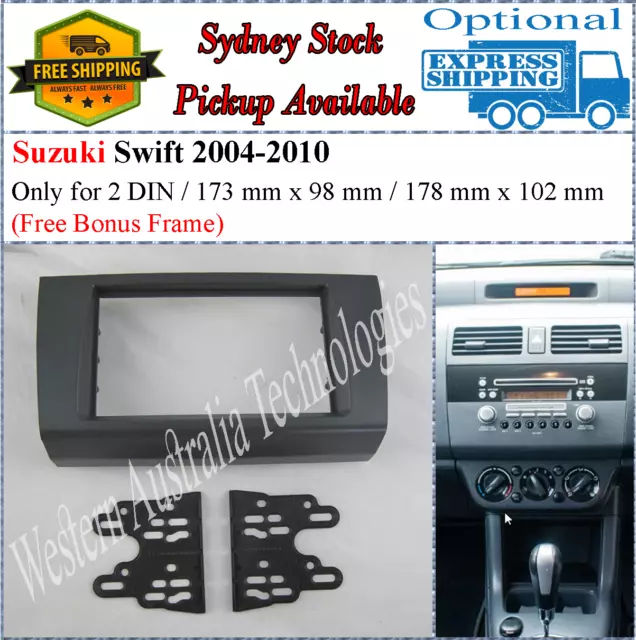 Fascia facia Fits Suzuki Swift 2004-2010 Double Two 2 DIN Dash Kit