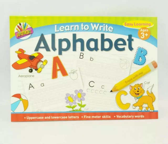 A4 Kids Learn To Write Alphabet Handwriting Practice Letters Book Pad Pre School