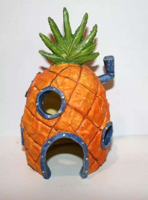 2006 Viacom Spongebob Squarepants Pineapple Fish Aquarium Tank Oranment 6"