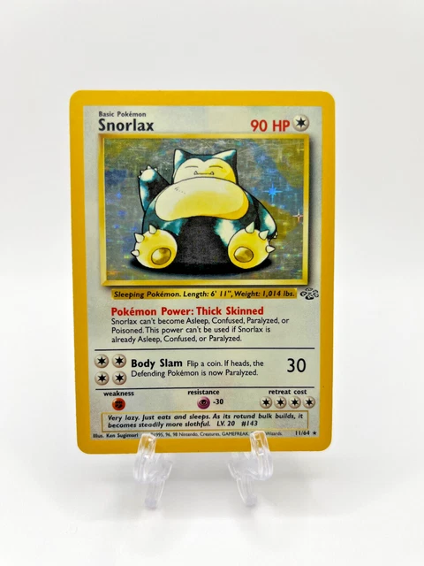 Pokemon Card Ronflex Snorlax - 11/64 - Holo Foil Rare Jungle Set Rare TCG PSA