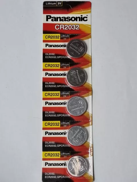 Panasonic Lithium Power CR2032 3V Knopfzelle 225mAh 20mm x 3,2mm Blister DL 2032