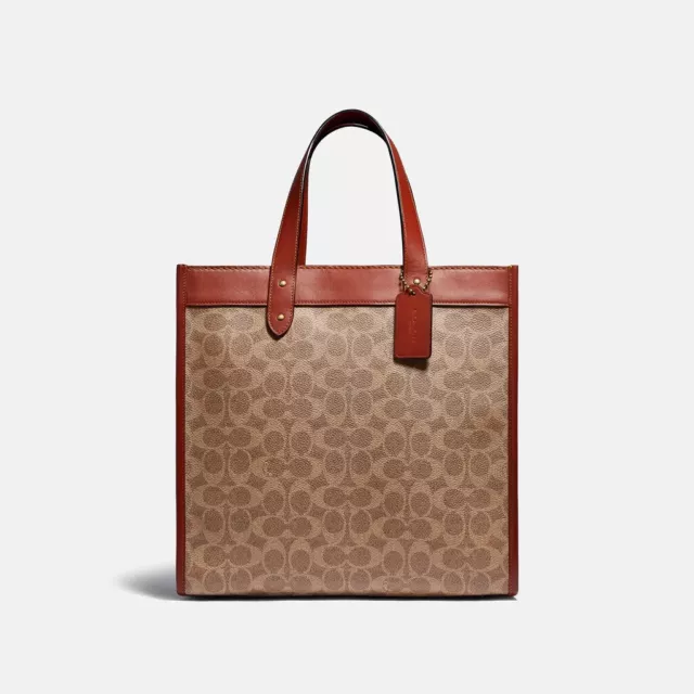 Coach casey tote sales in signature canvas