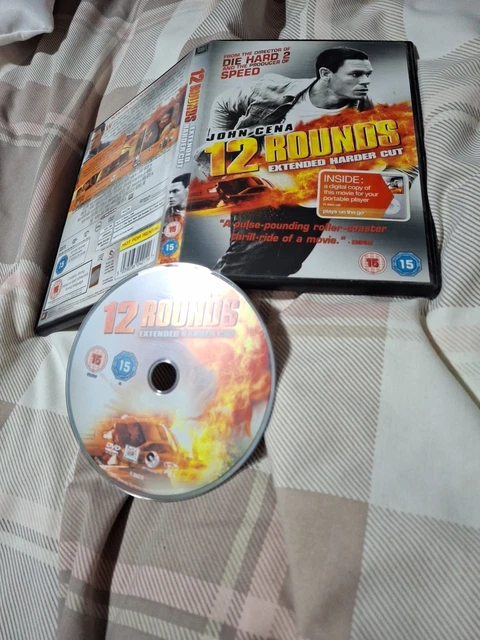 12 ROUNDS EXTENDED Harder Cut DVD 2009 WWE John Cena VGC Certified 15 ...