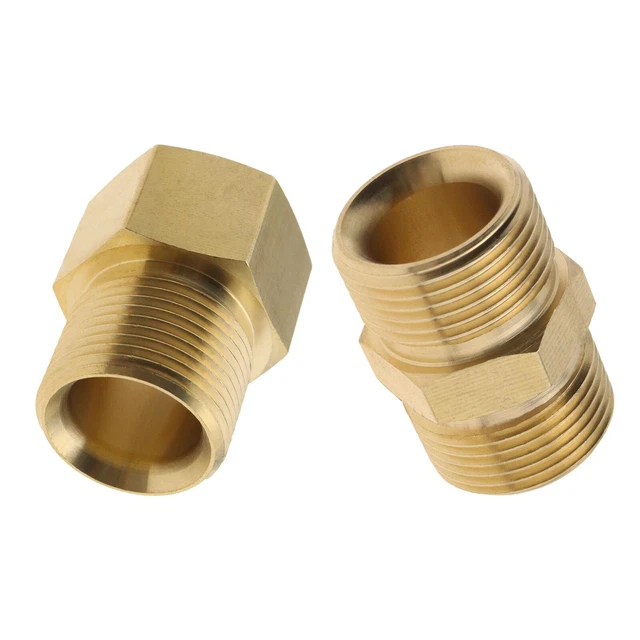 Adaptateur En Laiton Pour Nettoyeur Haute Pression - M22 Mâle 14/15mm Vers Femelle - Raccord De Connexion Pour Tuyau