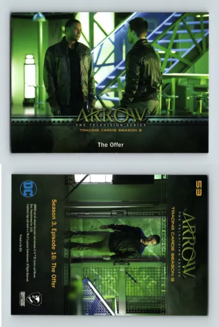 The Offer #53 Arrow Season 3 Cryptozoic 2017 Trading Card