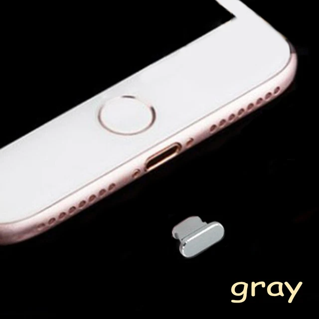1pcs Métal Poussière Prise Téléphone Charge Port Stopple Pour IPHONE 5s Se / , 6