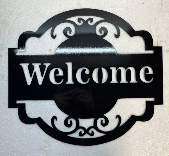 Welcome Metal Sign Plasma Cut Wall Art Home Decor