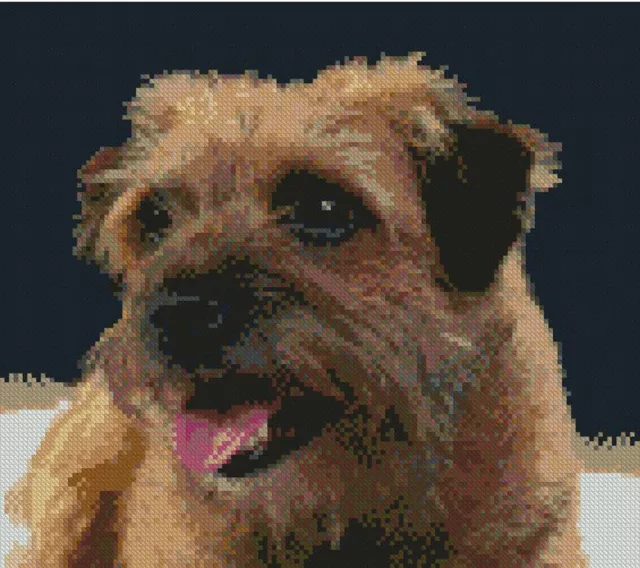 Terrier Puppy Dog Counted Cross Stitch Kit 10" x 9" (25cm x 23cm) D2459